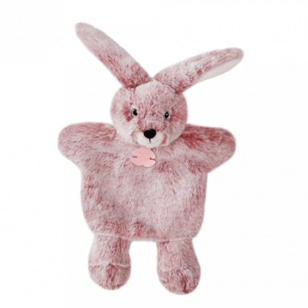 Marioneta Histoire D Ours - iepuras de plus, 25 cm, roz - Histoire d'Ours - Publisol.ro