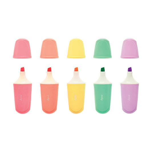 Markere pastel Le BonBon Patisserie - Set de 5 - Ooly