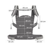 Marsupiu ergonomic Kinderkraft nino, pana la 20 kg, confetti grey - Publisol.ro