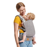 Marsupiu ergonomic Kinderkraft nino, pana la 20 kg, confetti grey - Publisol.ro