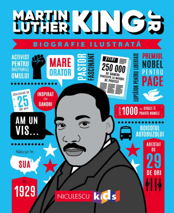 Martin Luther King Jr. Biografie ilustrata, de Colectiv - Publisol.ro