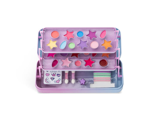 Martinelia little unicorn trusa de machiaj in cutie de metal cu 3 compartimente - Publisol.ro