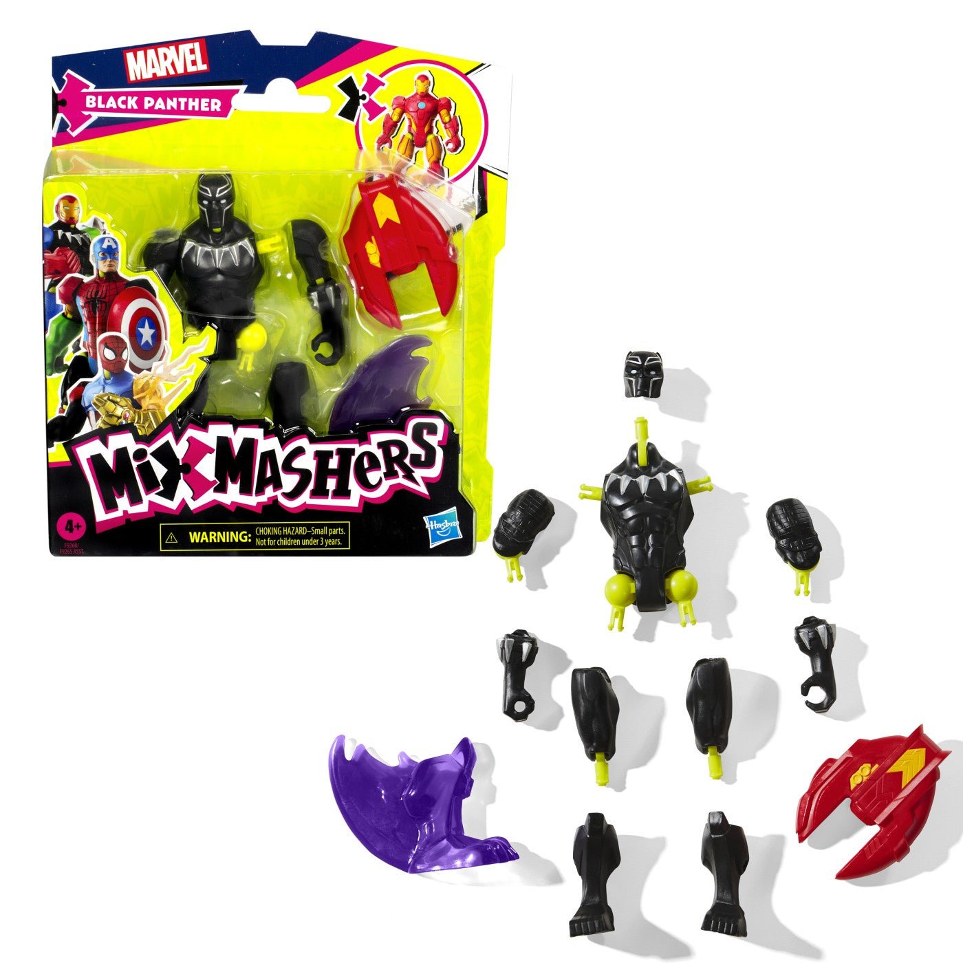 Marvel Avengers mix mashers figurina Black panther 12 cm - Publisol.ro