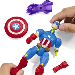 Marvel Avengers mix mashers figurina Capitan america 12 cm - Publisol.ro