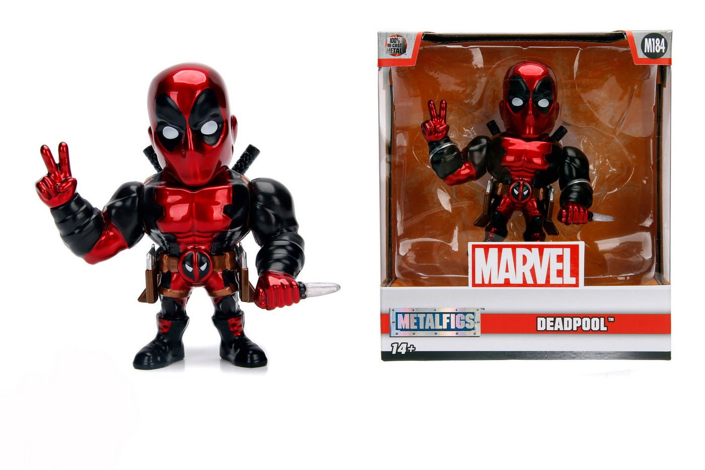Marvel figurina metalica deadpool 10 cm, Simba - Publisol.ro