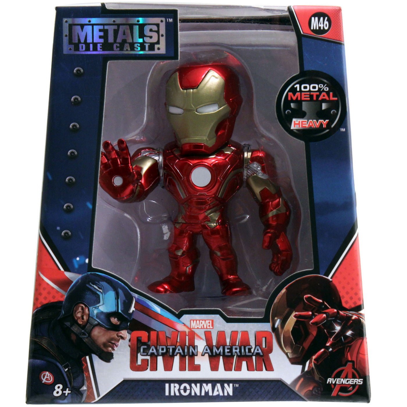 Marvel figurina metalica iron man 10cm, Simba - Publisol.ro