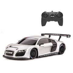 Masina cu telecomanda audi r8 alb cu scara 1 la 24, Rastar - Publisol.ro