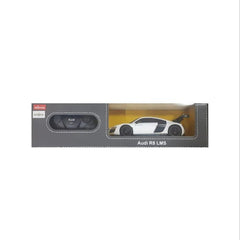 Masina cu telecomanda audi r8 alb cu scara 1 la 24, Rastar - Publisol.ro