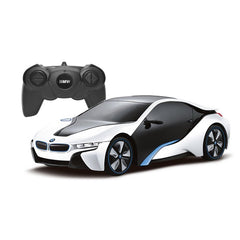 Masina cu telecomanda bmw i8 alba scara 1 la 24, Rastar - Publisol.ro