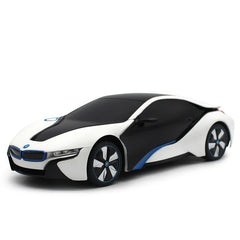 Masina cu telecomanda bmw i8 alba scara 1 la 24, Rastar - Publisol.ro