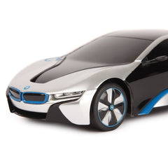 Masina cu telecomanda bmw i8 argintie scara 1 la 24, Rastar - Publisol.ro
