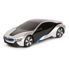Masina cu telecomanda bmw i8 argintie scara 1 la 24, Rastar - Publisol.ro