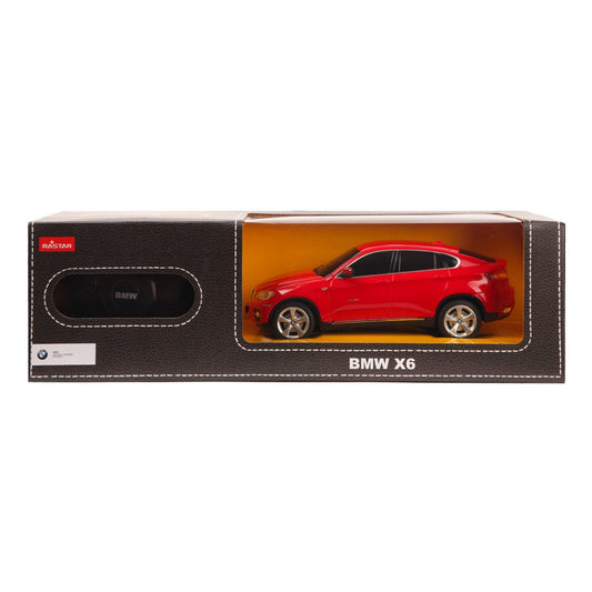 Masina cu telecomanda Bmw x6 rosu cu scara 1 la 24 - Publisol.ro