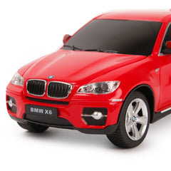 Masina cu telecomanda Bmw x6 rosu cu scara 1 la 24 - Publisol.ro