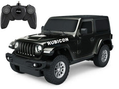 Masina cu telecomanda jeep wrangler jl negru scara 1 la 24, Rastar - Publisol.ro