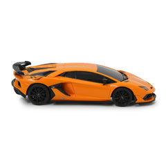 Masina cu telecomanda lamborghini aventador svj portocaliu cu scara 1 la 24, Rastar - Publisol.ro