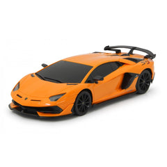 Masina cu telecomanda lamborghini aventador svj portocaliu cu scara 1 la 24, Rastar - Publisol.ro