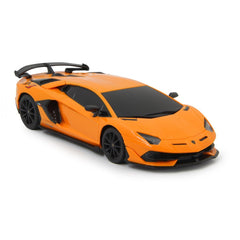 Masina cu telecomanda lamborghini aventador svj portocaliu cu scara 1 la 24, Rastar - Publisol.ro