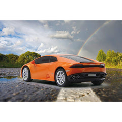 Masina cu telecomanda lamborghini huracán lp610 - 4 portocaliu cu scara 1 la 24, Rastar - Publisol.ro