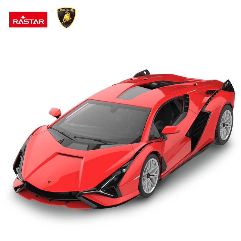 Masina cu telecomanda Lamborghini sian rosu cu scara 1 la 14 - Publisol.ro
