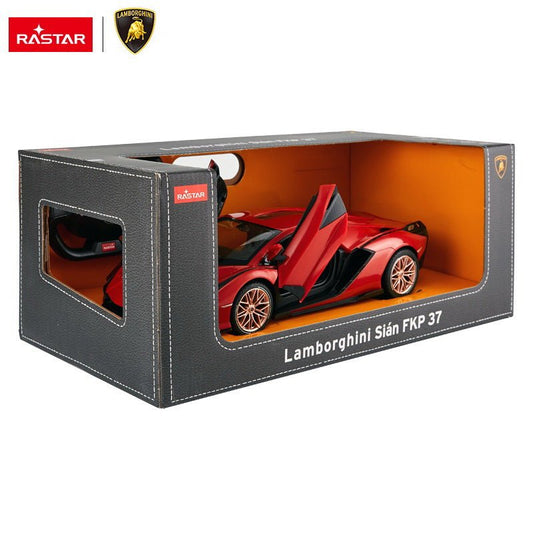 Masina cu telecomanda Lamborghini sian rosu cu scara 1 la 14 - Publisol.ro