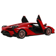 Masina cu telecomanda Lamborghini sian rosu cu scara 1 la 14 - Publisol.ro