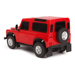 Masina cu telecomanda land rover defender rosie cu scara 1 la 24, Rastar - Publisol.ro