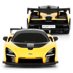 Masina cu telecomanda mclaren senna galben cu scara 1 la 24, Rastar - Publisol.ro