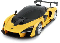 Masina cu telecomanda mclaren senna galben cu scara 1 la 24, Rastar - Publisol.ro