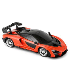 Masina cu telecomanda mclaren senna portocaliu cu scara 1 la 24, Rastar - Publisol.ro