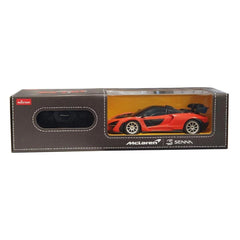 Masina cu telecomanda mclaren senna portocaliu cu scara 1 la 24, Rastar - Publisol.ro