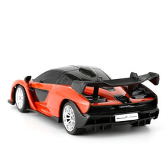 Masina cu telecomanda mclaren senna portocaliu cu scara 1 la 24, Rastar - Publisol.ro