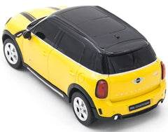 Masina cu telecomanda mini cooper galbena cu scara 1 la 24, Rastar - Publisol.ro