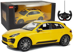 Masina cu telecomanda Porsche Macan turbo galbena scara 1 la 14 - Publisol.ro