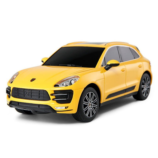 Masina cu telecomanda Porsche Macan turbo galbena scara 1 la 14 - Publisol.ro