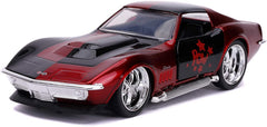 Masina metalica harley quinn 1969 corvette stingray scara 1 la 32, Simba - Publisol.ro
