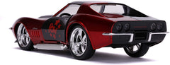 Masina metalica harley quinn 1969 corvette stingray scara 1 la 32, Simba - Publisol.ro