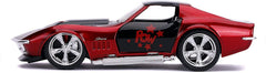 Masina metalica harley quinn 1969 corvette stingray scara 1 la 32, Simba - Publisol.ro