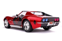 Masinuta din metal harley quinn 1969 chevy corvette scara 1:24, Simba - Publisol.ro