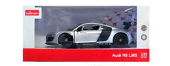 Masinuta metalica audi r8 argintie scara 1 la 24, Rastar - Publisol.ro