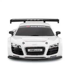 Masinuta metalica audi r8 argintie scara 1 la 24, Rastar - Publisol.ro