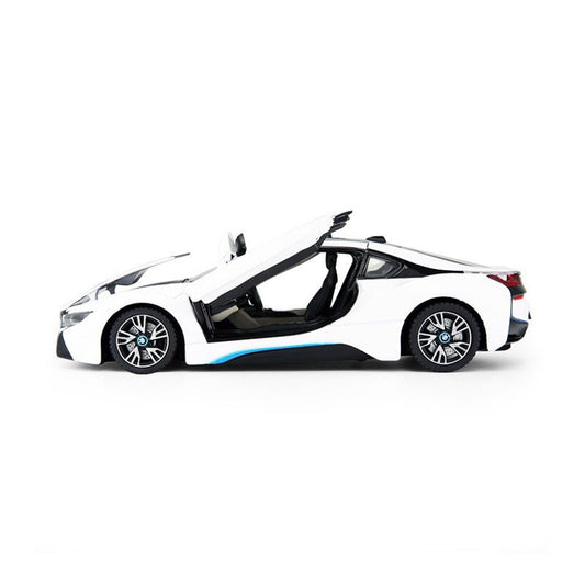 Masinuta metalica Bmw i8 alba scara 1 la 24 - Publisol.ro