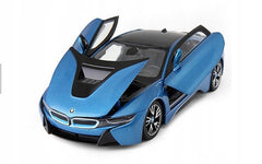 Masinuta metalica bmw i8 albastru scara 1 la 24, Rastar - Publisol.ro