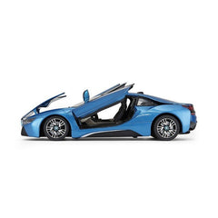 Masinuta metalica bmw i8 albastru scara 1 la 24, Rastar - Publisol.ro