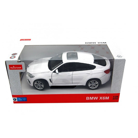 Masinuta metalica Bmw x6m alb scara 1 la 24 - Publisol.ro