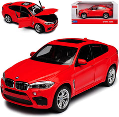 Masinuta metalica bmw x6m rosu scara 1 la 24, Rastar - Publisol.ro