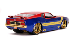 Masinuta metalica captain marvel 1973 ford mustang mach 1 scara 1 la 24, Simba - Publisol.ro