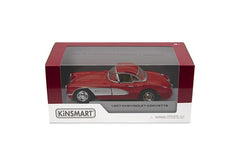 Masinuta metalica chevrolet corvette 1957 13cm scara 1 la 34, KINSMART - Publisol.ro