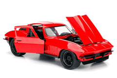 Masinuta metalica fast and furious 1966 chevy corvette scara 1 la 24, Simba - Publisol.ro