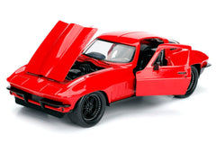 Masinuta metalica fast and furious 1966 chevy corvette scara 1 la 24, Simba - Publisol.ro